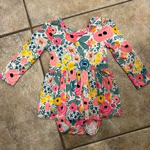 Little Sleepies Secret Garden Twirl Dress with Bodysuit